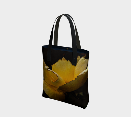 Winter Bloom Medium Tote Bag